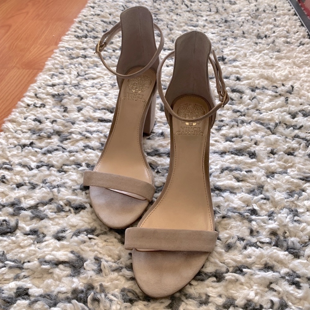Vince Camuto Beah Block Heel Ankle Strap Sandal